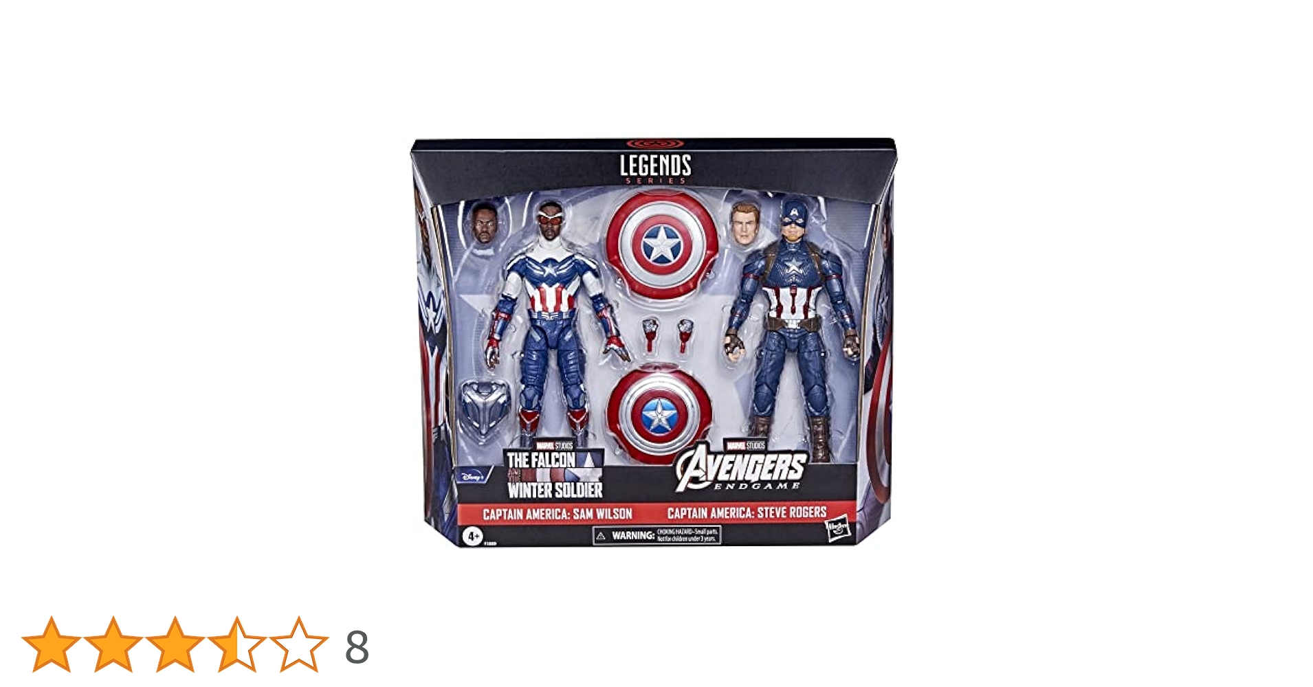 Amazon.co.jp: マーベルレジェンド キャプテン・アメリカ 2パック サム